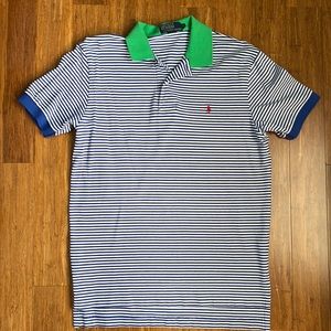 Blue Striped Polo
